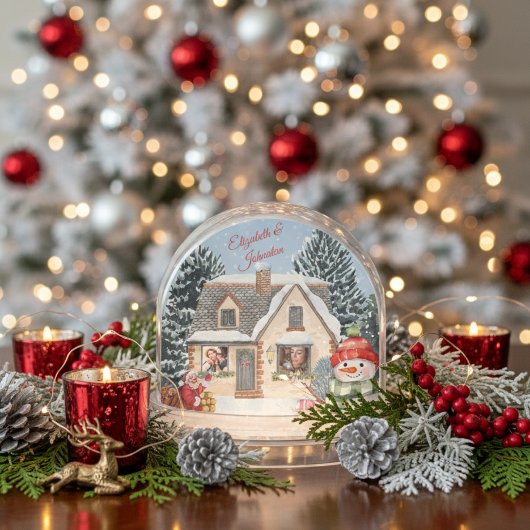 Gepersonaliseerde Eerste Kerstmis in Ons Nieuwe Hu Sneeuwbol