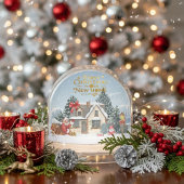 Gepersonaliseerde Eerste Kerstmis in Ons Nieuwe Hu Sneeuwbol