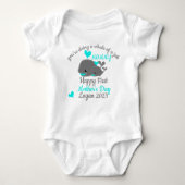 Gepersonaliseerde eerste Moederdag Baby Bodysuit (Voorkant)