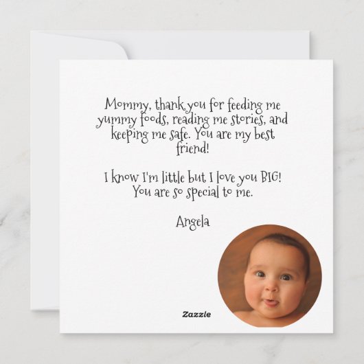 Gepersonaliseerde eerste Moederdag Beste vrienden  Feestdagenkaart (Achterkant)