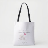 Gepersonaliseerde eerste Moederdag cadeau | Baby e Tote Bag (Voorkant)
