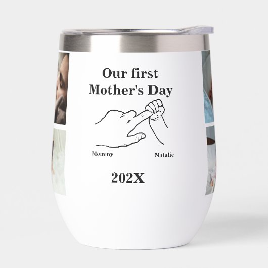 Gepersonaliseerde eerste Moederdag fotocollage (Links)