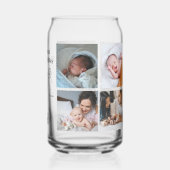 Gepersonaliseerde eerste Moederdag fotocollage Blikvorm Glas (Achterkant)