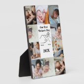 Gepersonaliseerde eerste Moederdag fotocollage Fotoplaat (Zijkant)