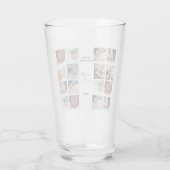 Gepersonaliseerde eerste Moederdag fotocollage Glas (Achterkant)