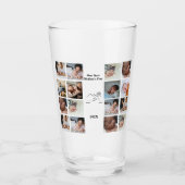 Gepersonaliseerde eerste Moederdag fotocollage Glas (Voorkant)