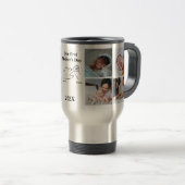 Gepersonaliseerde eerste Moederdag fotocollage Reisbeker (Voorkant rechts)