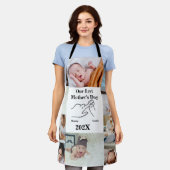 Gepersonaliseerde eerste Moederdag fotocollage Schort (Gedragen)