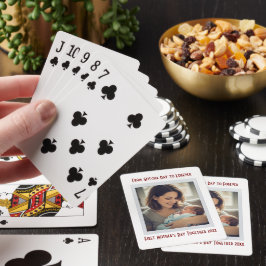 Gepersonaliseerde Eerste Moederdag Na Adoptie Pokerkaarten