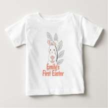 Gepersonaliseerde Eerste Paashaas Kinder Shirt