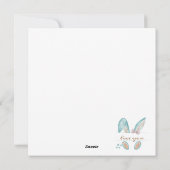 Gepersonaliseerde Eerste Paaskonijn, Paashaas, 2Ka Feestdagenkaart (Achterkant)
