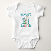 Gepersonaliseerde eerste paasnaam Bunny Romper (Voorkant)