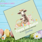 Gepersonaliseerde Eerste Pasen Kaart, 1e JONGEN GR Feestdagenkaart