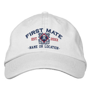 Gepersonaliseerde eerste stuurman Nautical Crossbo Geborduurde Pet