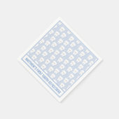Gepersonaliseerde eerste tand papier servet (Hoek)