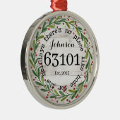 Gepersonaliseerde Eerste thuisversiering Metalen Ornament (Rechts)