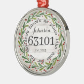 Gepersonaliseerde Eerste thuisversiering Metalen Ornament (Links)