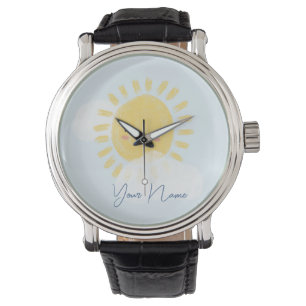 Gepersonaliseerde eerste verjaardag Baby shower zo Horloge
