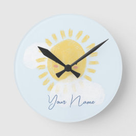 Gepersonaliseerde eerste verjaardag Baby shower zo Ronde Klok