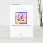 Gepersonaliseerde eerste verjaardag Giraffe Kaart (Achterkant)