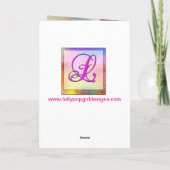 Gepersonaliseerde eerste verjaardag Giraffe Kaart  (Achterkant)