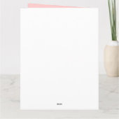 Gepersonaliseerde eerste verjaardag kaart (Achterkant)