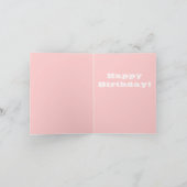 Gepersonaliseerde eerste verjaardag kaart (Binnen)