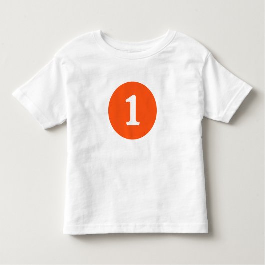 Gepersonaliseerde eerste verjaardag kinder shirts (Voorkant)