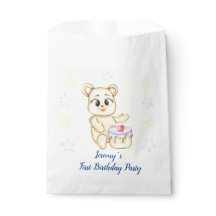 Gepersonaliseerde eerste verjaardag Teddy Bear Boy