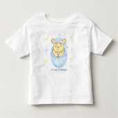 Gepersonaliseerde eerste verjaardag Teddy Bear Boy Kinder Shirts (Voorkant)