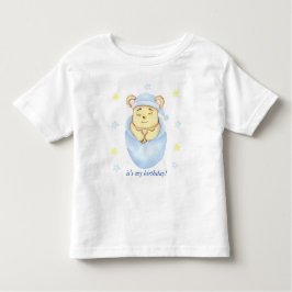 Gepersonaliseerde eerste verjaardag Teddy Bear Boy Kinder Shirts