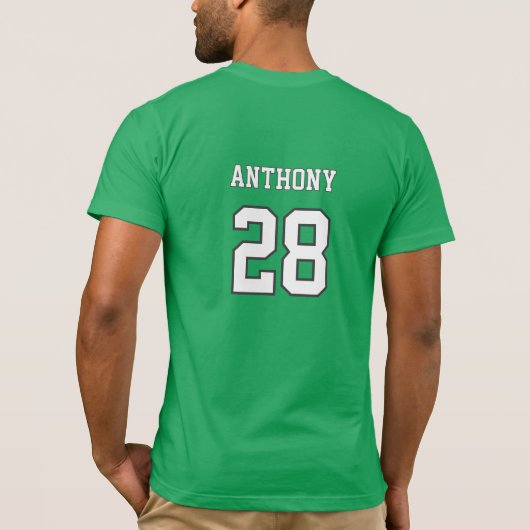 Gepersonaliseerde Eet Slaap Baseball T-shirt (Achterkant)