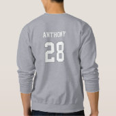 Gepersonaliseerde Eet Slaap Baseball Trui (Achterkant)