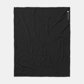 Gepersonaliseerde effen kleur fleece deken (Voorkant)