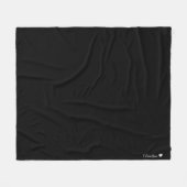 Gepersonaliseerde effen kleur fleece deken (Voorkant (Horizontaal))