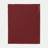 Gepersonaliseerde effen kleur fleece deken (Voorkant)