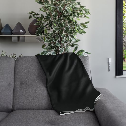 Gepersonaliseerde effen kleur fleece deken