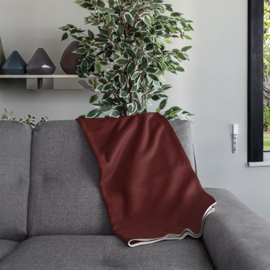 Gepersonaliseerde effen kleur fleece deken