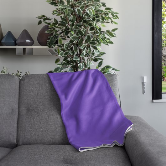 Gepersonaliseerde effen kleur fleece deken