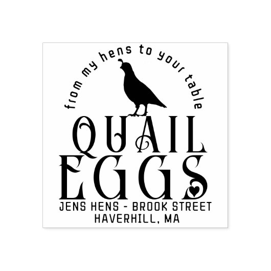 GEPERSONALISEERDE EI KARTON LOGO Kwarteleieren met Rubberstempel (Afrduk)