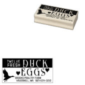 GEPERSONALISEERDE EI KARTON Verse Eend Eieren & Ha Rubberstempel (Gestempeld)