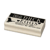 GEPERSONALISEERDE EI KARTON Verse Eend Eieren & Ha Rubberstempel (Stempel)
