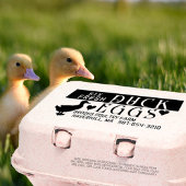 GEPERSONALISEERDE EI KARTON Verse Eend Eieren & Ha Rubberstempel