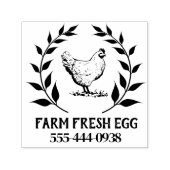 gepersonaliseerde ei ronde stempel (Design)