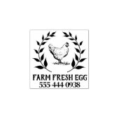  gepersonaliseerde ei ronde stempel (Afrduk)