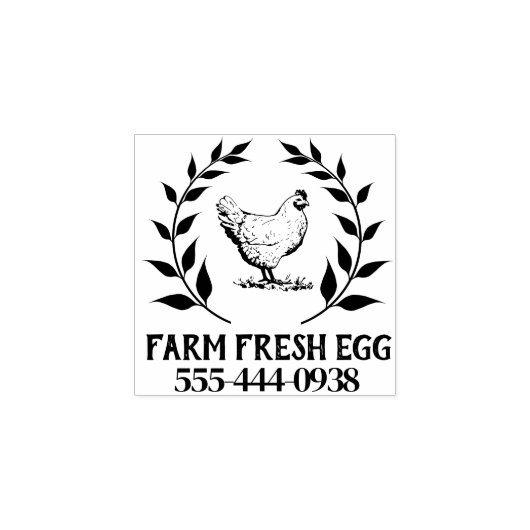 gepersonaliseerde ei ronde stempel (Afrduk)