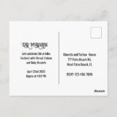 Gepersonaliseerde Eid al adha Lunch Invitation Kaa Briefkaart (Achterkant)