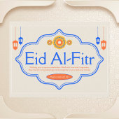 Gepersonaliseerde Eid Al-Fitr-viering Briefkaart