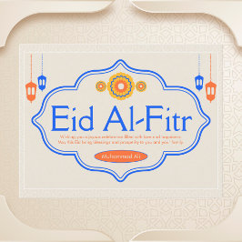 Gepersonaliseerde Eid Al-Fitr-viering Briefkaart