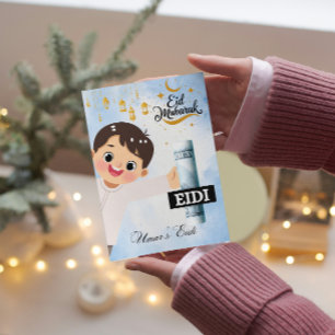 Gepersonaliseerde Eid Mubarak/Eid Groet Voor Kinde Kaart
